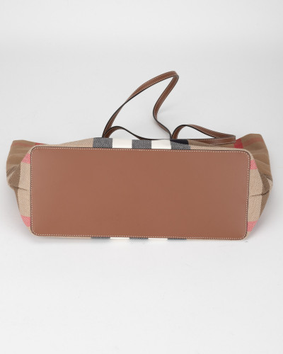 Burberry Torebka shopper na ramie w duza krate