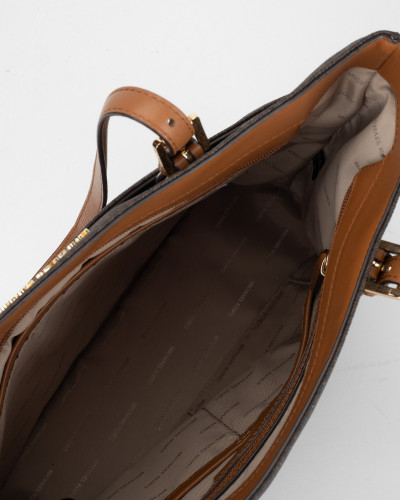 Michael Kors Torebka tote bag brazowa w logo