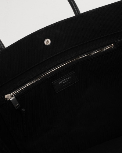 Saint Laurent  Torebka duza shopper z bialym logo