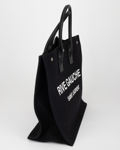 Saint Laurent  Torebka duza shopper z bialym logo
