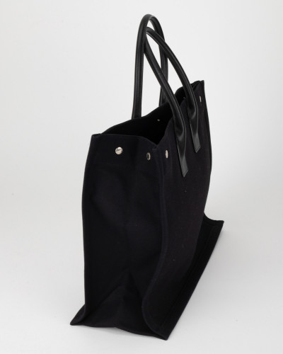 Saint Laurent  Torebka duza shopper z bialym logo