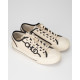 Jimmy Choo trampki bezowe z czsrna lamowka (delikatne przybrudzenia)