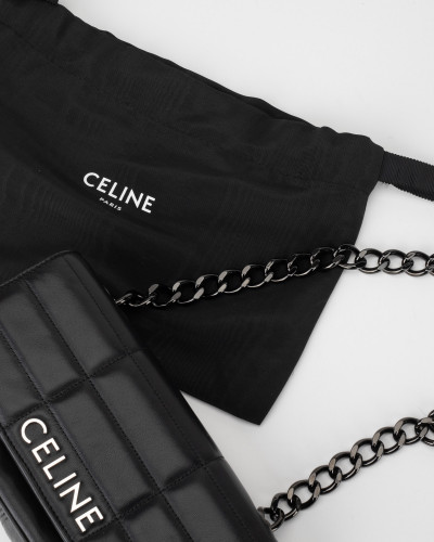 Celine Mała torebka czarna torebka z logo