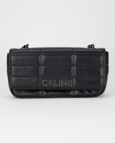 Celine Mała torebka czarna torebka z logo