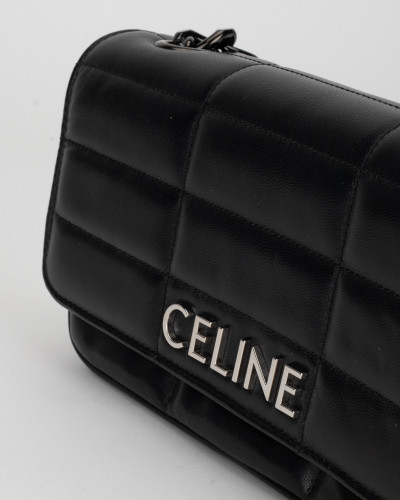 Celine Mała torebka czarna torebka z logo