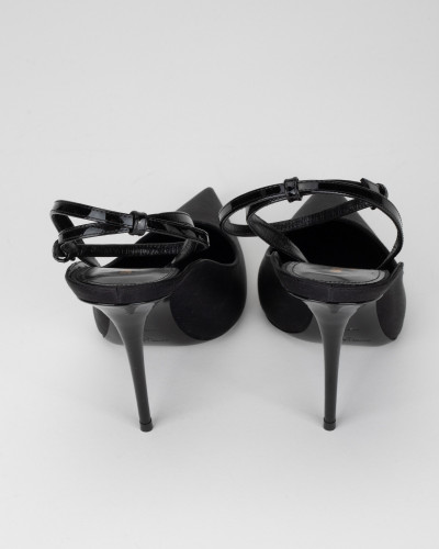 Saint Laurent  Szpilki do szpica satynowe