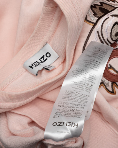 Kenzo Bluza pudrowy roz duze haftowane logo