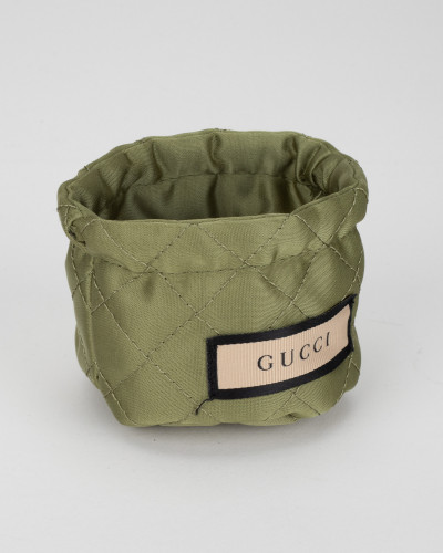 Gucci Bransoletka czarna z GG
