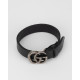 Gucci Bransoletka czarna z GG