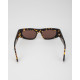 Bottega Veneta Okulary brązowe