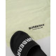 Burberry klapki czarne z bialym logo