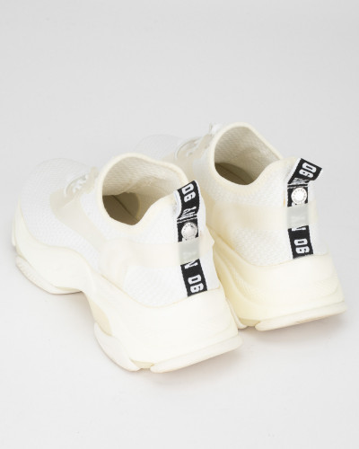 Steve Madden biale buty sportowe materialowe