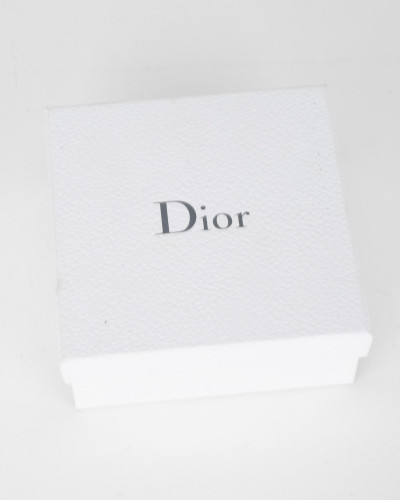 Dior Pasek czarny cienki z logo
