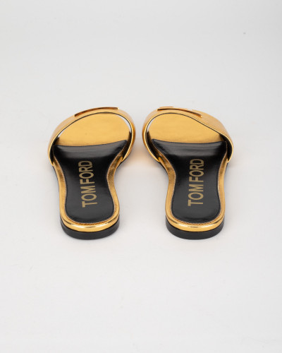 Tom Ford klapki zlote 36